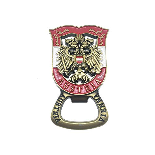 Vienna Austria Fridge Magnet Bottle Opener 3D Metal Handmade Craft Tourist Travel City Souvenir Collection Refrigerator Sticker