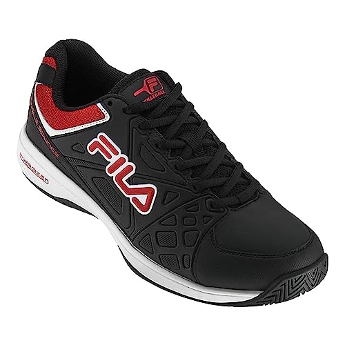 Fila Men's Edgewater 12 Pb Running Shoe, Blk/Wht/Fred, 93