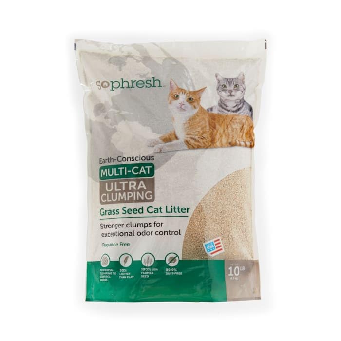So Phresh Extreme Clumping Unscented Grass Seed Cat Litter 10 lbs.