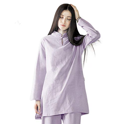 Ksua Womens Tai Chi Uniform Zen Meditation Suit Kung Fu Clothing #TOP1