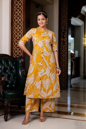 Image of ANNI Designer Women's Rayon Viscose Straight Printed Kurta with Palazzo