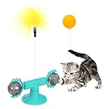 😻【Angst reduzieren】Der Katzenrätsel-Spielzeugball reduziert Langeweile und destruktives Verhalten durch gesundes Spielen und Sport, während er die körperliche Wachsamkeit Ihrer Katze entwickelt und aufrechterhält, um ihren Jagdinstinkt zu erfüllen. Das hilft Ihnen, Ihre Katze gesund und konzentriert zu halten
