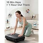 Shake Plate, Vibration Plate Exercise Machine for Lymphatic Drainage, 400 Lbs Capacity Whole Body Vibrating Plate Workout with Fitness Resistance Bands, Max Vibrating Frequency 250/Min for Weight Loss - Image 2