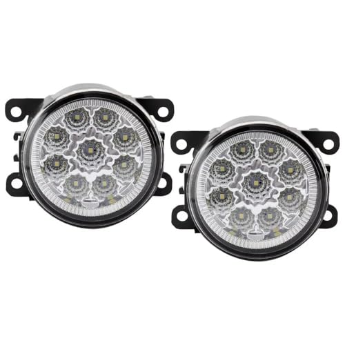 Feu Antibrouillard LED Ensemble feux antibrouillard pour Jeep pour Renegade 15-18 pour Ford pour Focus phares à LED pare-chocs avant Feux Diurne Auto(2 pcs)