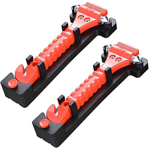 MicVista DH07 緊急脱出ハンマー 車用 家用 安全ハンマー 緊急ライフハンマー シートベルカッター付き 緊急...