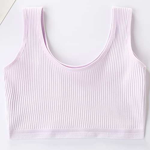 FEOYA Girls Wireless Bras Cotton Breathable Seamless Training Bras Multipack Bra Daily Wear Pack of 62
