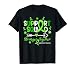 Groovy Support Squad Green Ribbon Lymphoma Cancer Awareness T-Shirt