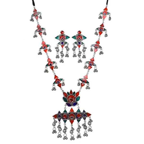 See full amazon price history chart for Dulcett India | Ethnic Oxidised Silver Afghani Long Necklace Set | Bohemian Afghani Necklace Set With Earrings | Antique Silver Long Necklace Set for Women & Girls Dulcett India | Ethnic Oxidised Silver Afghani Long Necklace Set | Bohemian Afghani Necklace Set With Earrings | Antique Silver Long Necklace Set for Women & Girls (B0B63XDDVK) Amazon Price History, Amazon Price Tracker