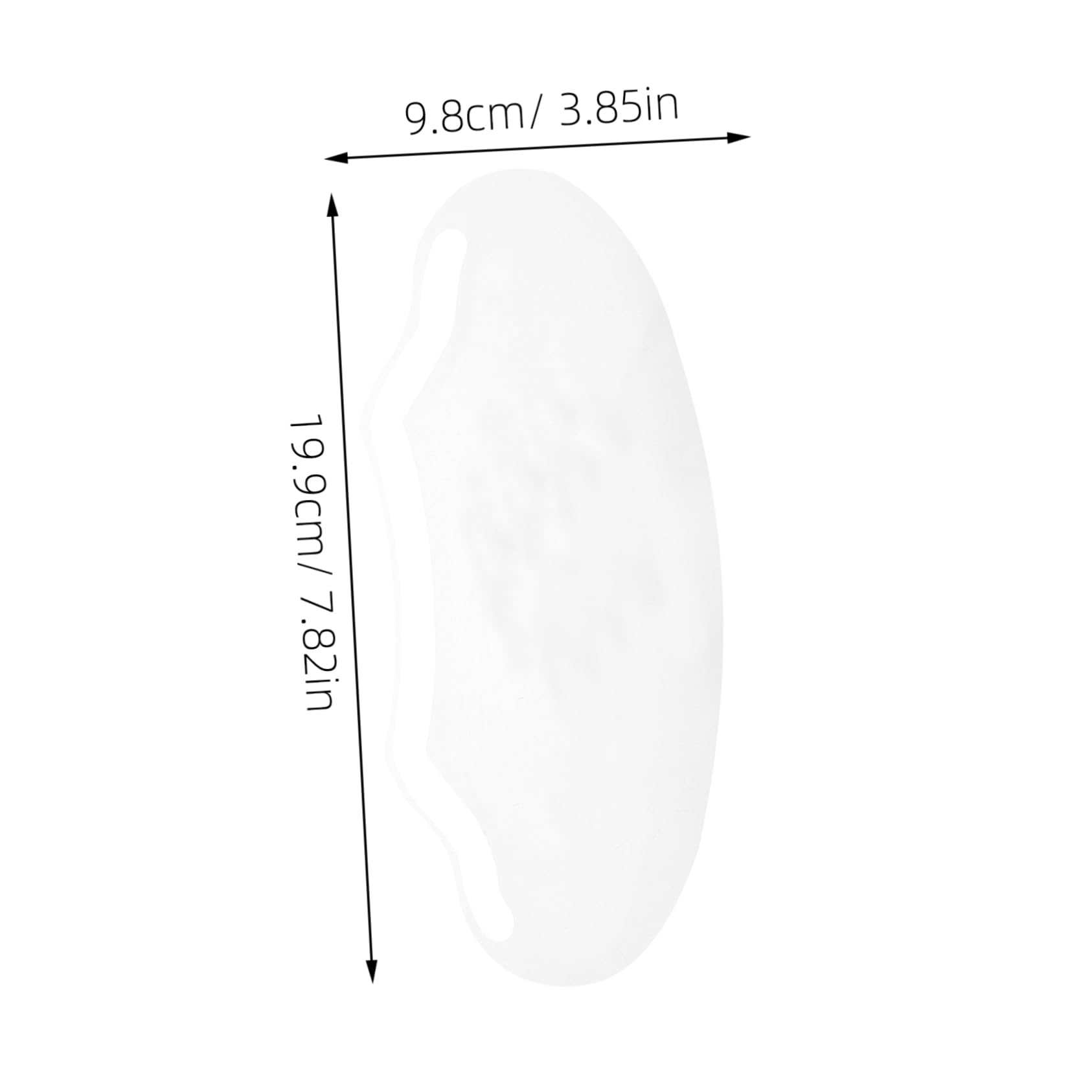 WOFASHPURET 50pcs Hair Cutting Eye Shield Disposable Salon Visor Makeup Eye Shields Plastic Haircutting Protection Set of 50