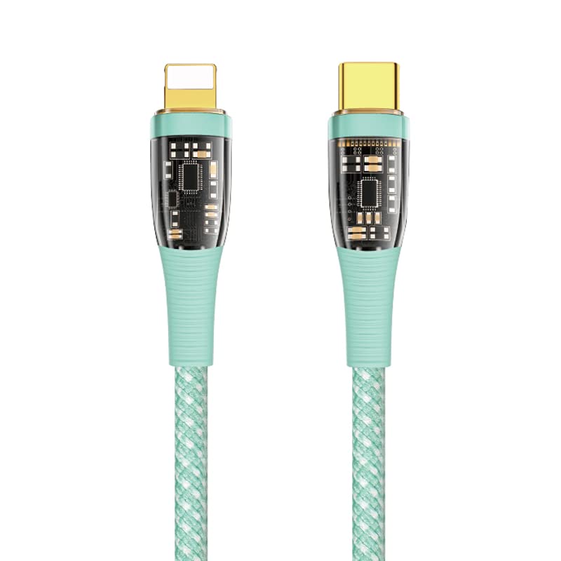 WIWU TM01 20W PD Data Cable Type-C To Lightning 1.2m - Green