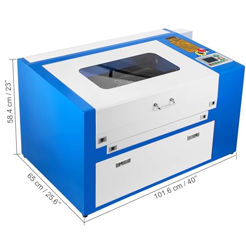 50W CO2 Laser Engraver, 20" x 12" Laser Cutter Machine with 2-Way Pass Air Assist, Compatible with LightBurn, CorelDRAW, AutoCAD, Windows, Mac OS, Linux, for Wood Acrylic Fabric More - Image 2