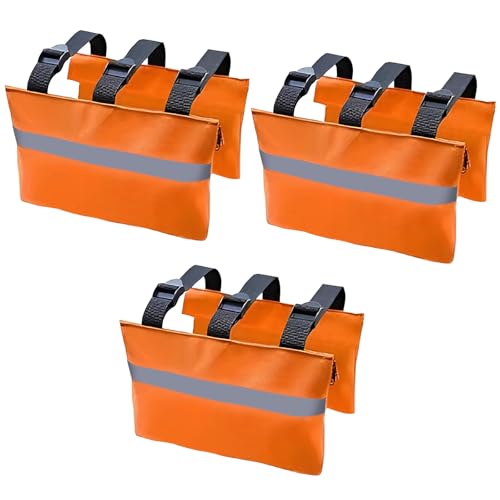 Image of 3PCS RV Sewer Weight Bag with Zipper, 600D RV Sewer Hose Fastening Device RV Sewer Hose Support Camper Weights Hold Down Accessory for RV Trailers Camper to Reduce Accidental Spillage