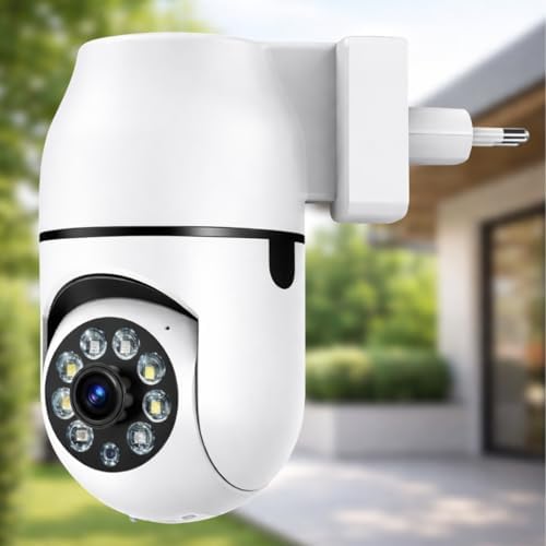 Câmera de Segurança Tomada Sem Fio 2MP WiFi Visão 360° HD 1080p C...