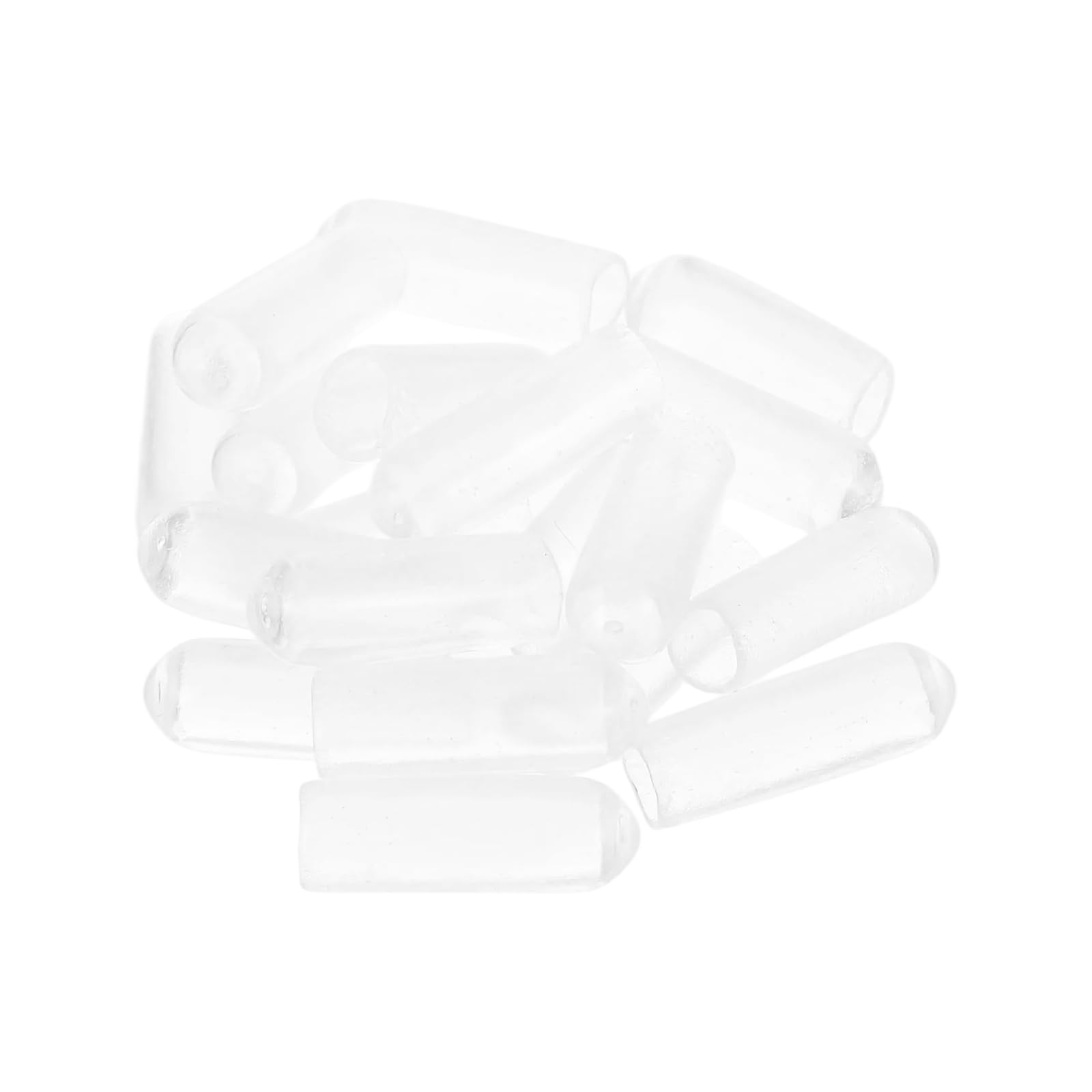 uxcell 100pcs Rubber End Caps Protective Caps 3.5mm(1/8 Inch) ID Vinyl PVC Round Tube Bolt Cap Cover Screw Thread Protectors Clear