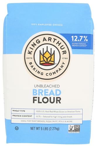 King Arthur Bread Flour, Unbleached, 5 lb (Pack of 1)