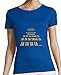 tostadora T-Shirt a Manica Corta Tatatataaaa da Donna - Blu Reale L - RIF. 2592484-P