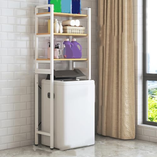 TTWO 冷蔵庫上ラック ゴミ箱上ラック 洗濯機ラック W60×D40×H180cm 棚