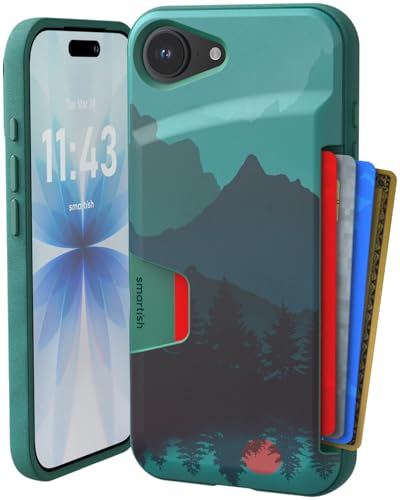Coque iPhone 16e antichoc Smartish avec porte-cartes discret
