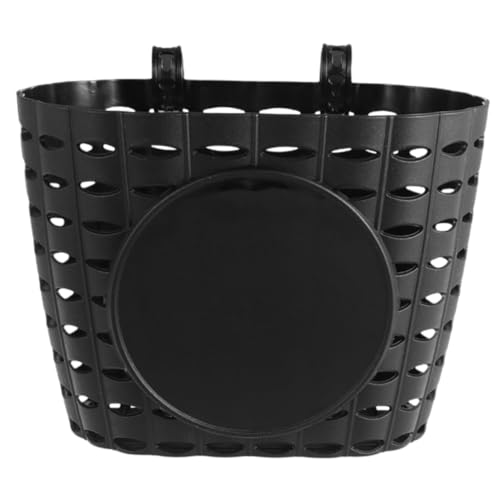 BESTonZON 1Set Detachable Bike Basket for Boys Durable Black Storage Basket with Straps Easy Installation for Bicycles Capacity Bike Accessory for Fun Rides