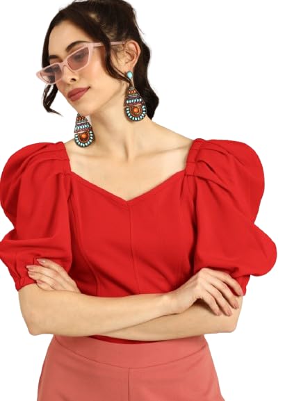 Image of Nefer Women's Solid V-Neck T-Shirt