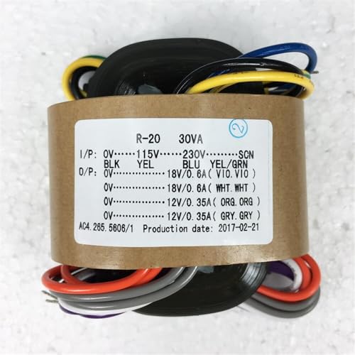 Transformateur R 30W double 18V double 12V pour éliminer le bruit de fond de votre DAC