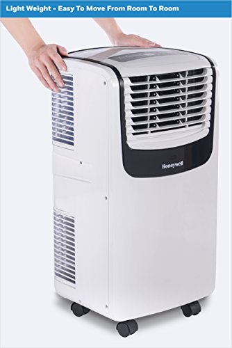 Honeywell Mo08Ceswk6 9,100 Btu (Ashrae)/6,100 Btu (Sacc) Portable Air Conditioner With Remote Control, White/Blue #TOP4