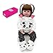 Decdeal Realistic Reborn Baby Doll 24 Pollici Bambole di Rinascita in Silicone di Grandi Dimensioni Soft Touch Dolls per Bambini Regali di Compleanno con Abito Colorato