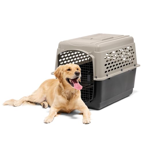 Petmate Vari Dog Kennel - Portable Dog Carriers & Crates for Large Dogs, Airline-Friendly, Durable Plastic, Pet Carrier For Home and Travel, 40 Inches, Taupe and Black - Image 7