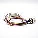 10PCS Sensor Receptacle M12 8 Pin Connector Waterproof A Coded Aviation Socket Female Straight Non-Shield Solder Type Back Mount Shiled Wiring 0.2M(0.656ft) Wireable Cable Industrial Round Connectors