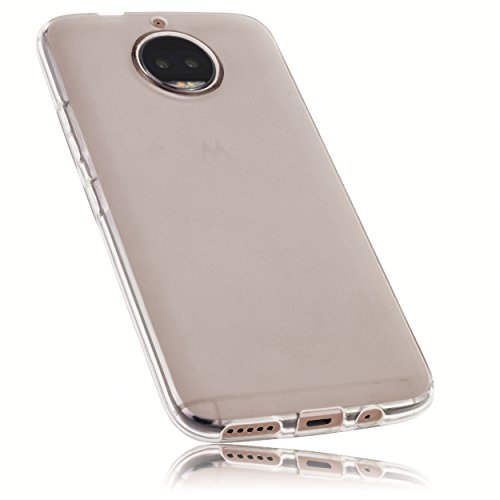 mumbi Funda Compatible con Motorola Moto G5S Plus Caja del teléfono móvil, Blanco Transparente