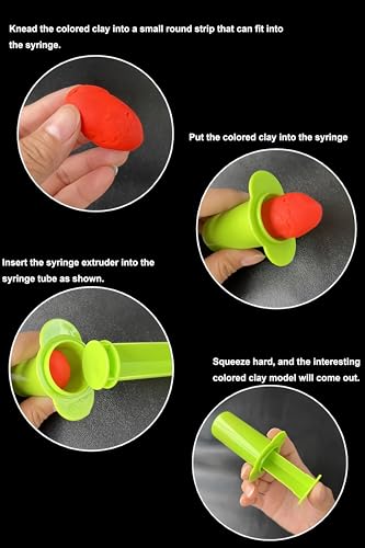 MAGIKON 5-Piece Dough & Clay Tool Set - Dough Extruders for Home, Classroom or Group Play | Kids Art Gift