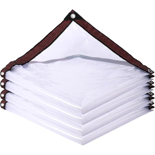Cenhadam Clear Tarp with Grommets 4x6 ft,10 Mil Waterproof...