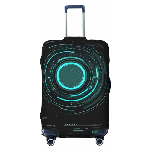 Game Video Gaming Elastic Travel Luggage Cover, Washable Spandex Suitcase Protector, Anti-Scratch Fits 18-32 Inch