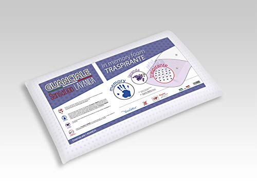 V.I.P. Very Important Pillow V.I.P. Almohada de Espuma viscoelástica con Tratamiento de Lavanda, 42 x 72 x 11, Fabricada en Italia Cover