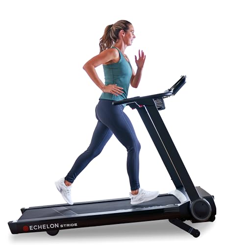Echelon Stride Treadmill , Smart Foldable, 300 Lb Capacity, Motorized Incline, Comfortable Air Cushioning Deck , Elevate Home Workouts, Easy Storage, USB Charging Port + 30-Day Free Membership