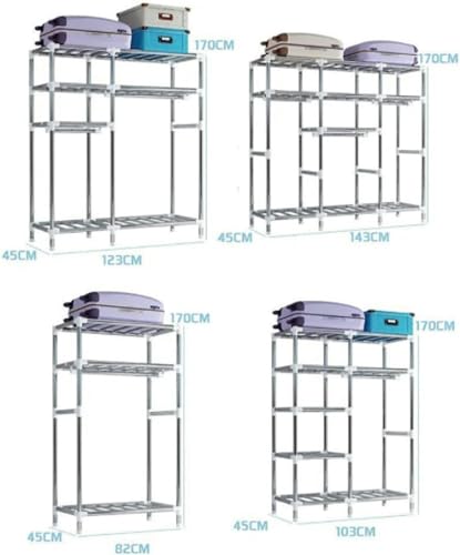 Armario portátil para apartamentos de dormitorio con cubierta de tela 3