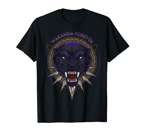 Marvel Black Panther Wakanda Forever Circle Graphic T-Shirt
