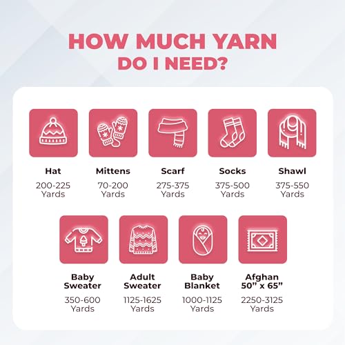 Image of Mary Maxim Maximum Value Acrylic Yarn for Crocheting and Knitting, Soft Worsted Weight Pink Yarn 4, Ideal for Blankets, Sweaters, Hats, and Scarves, 8 oz Skein (474 Yds), Medium Pink - 1 Skein