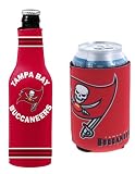 Football Can & Bottle Holder Insulator Beverage Huggie Cooler (Tampa Bay Crest/Logo (Buccaneers))