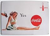 Blechschild 20 x 30cm COCA-Cola - Blechschild - Yes - 20 x 30 cm