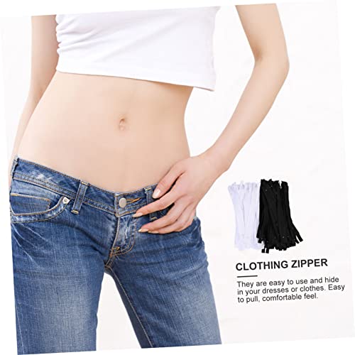 SEWACC De Costura 100 Peças Zíper Preto Roupas Bobina Deslizante Costura Acessórios De Roupas De Nái