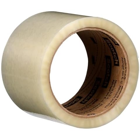 Scotch 371 Industrial-Grade Packing Tape, Clear, 6 Pack Cover