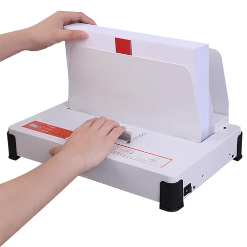 Thermobindemaschine 500 Blatt Kapazität Buchbindematerial, für A4, elektrische Buchbinder 1-55MM Bindestärke, für Ausschreibungen, Versicherungspolicenverträge, Berichte, ideal für den Bürogebrauch