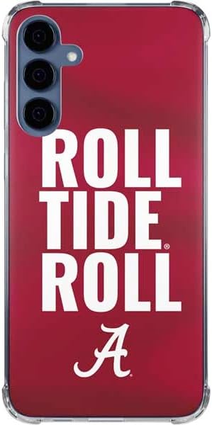 Skinit Clear Phone Case Compatible with Galaxy S24 - Officially Licensed University of Alabama Roll Tide Roll Design