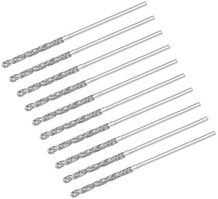 uxcell 1mm Diamond Twist Drill Bits High Speed Steel for Glass Sea Shells Stone Tiles 10 Pcs