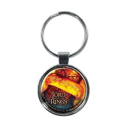 Ata-Boy Lord of the Rings Saurons Finger One Ring 1.5" Fob Keychain for Keys, Backpack Pulls and More, Multi