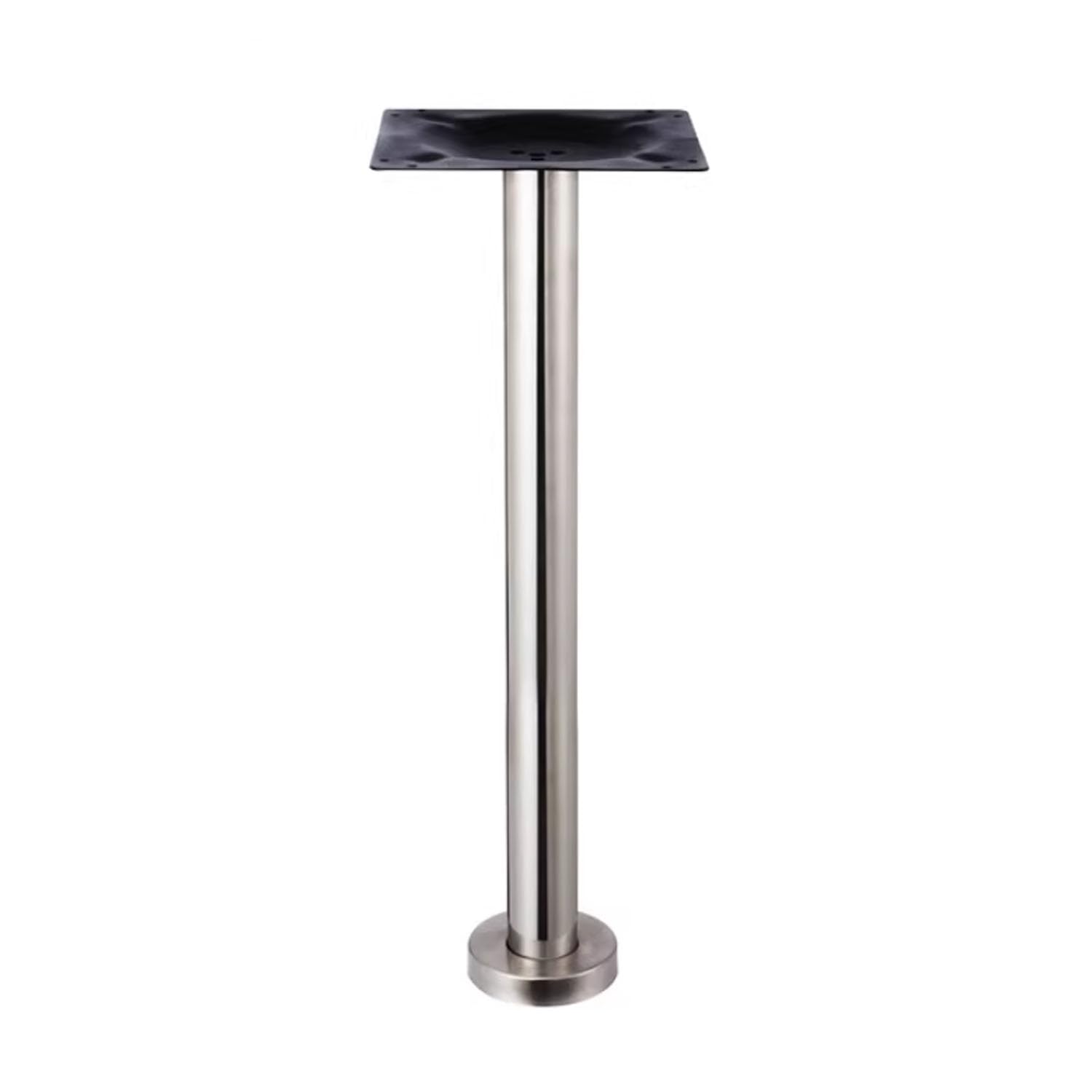 Adjuble Okrągłe metalowe nogi stołowe, średnica 6 cm, wysokość 80 cm, bez stalowego wspornika do stolika kawowego i jadalnego, do samodzielnego wykonania futra, ze śrubami