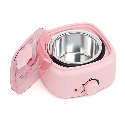 Wax Warmer for Hair Removal,Melting Wax Pot Waxing Kit Wax Machine Portable Professional Hot Wax Warmer for Women Home Use(500ML-Pink)