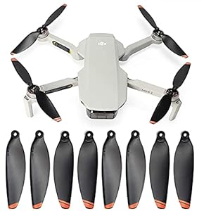 Careflection 4 Set Propeller Remote Controlled UAV Device Low Noise CW/CCW RC Drone FPV Quadcopter Fan Blade Spare Partinit Unmanned Helicam Replacement Kit-5 Years Warranty(Mavic Mini 2/SE), Black