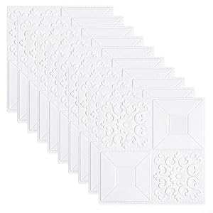 Luckcduo RSN82 Wandpaneele 10 Stück Weiß